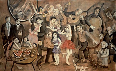 La pollera colorada